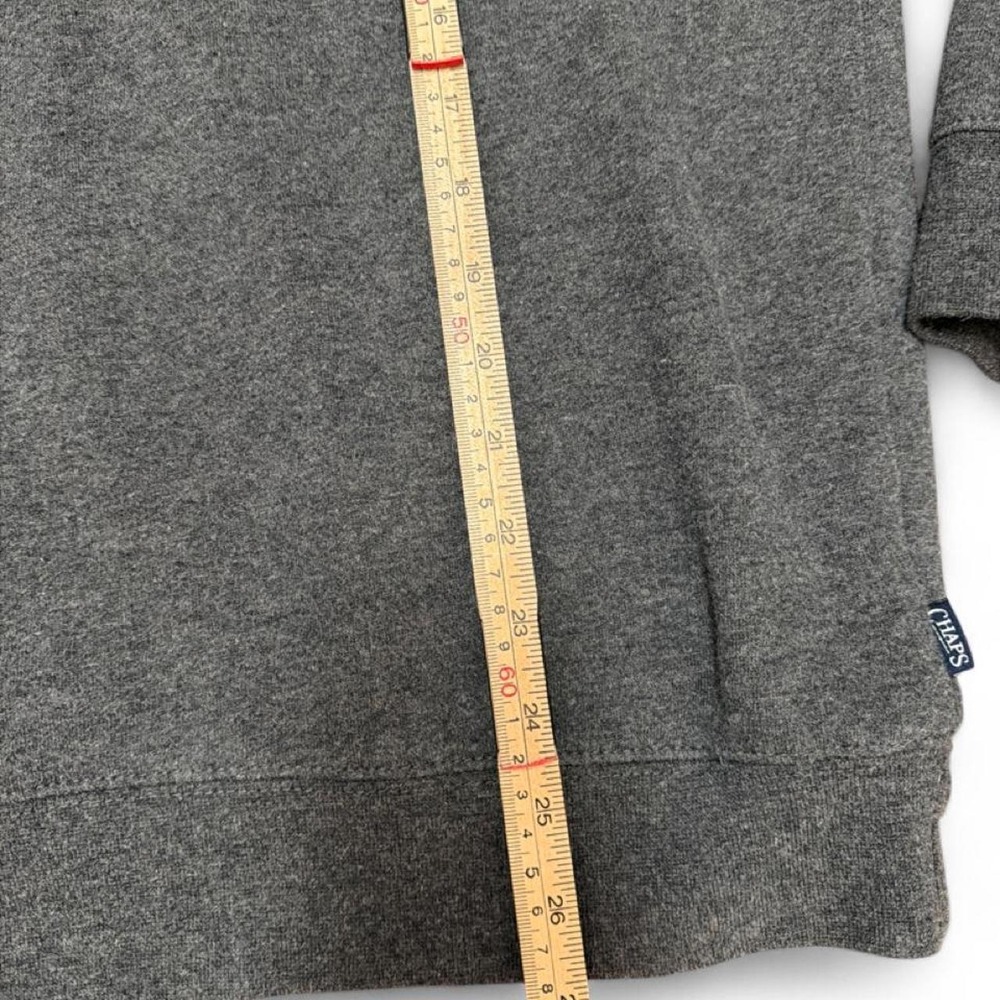 Chaps Gray Quarterzip Sweater Size XL - Picture 4 of 5